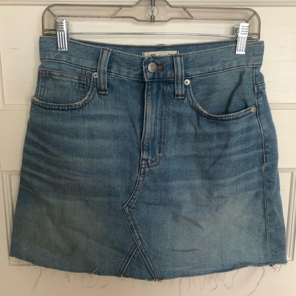Madewell Rigid Denim A-Line Mini size 25